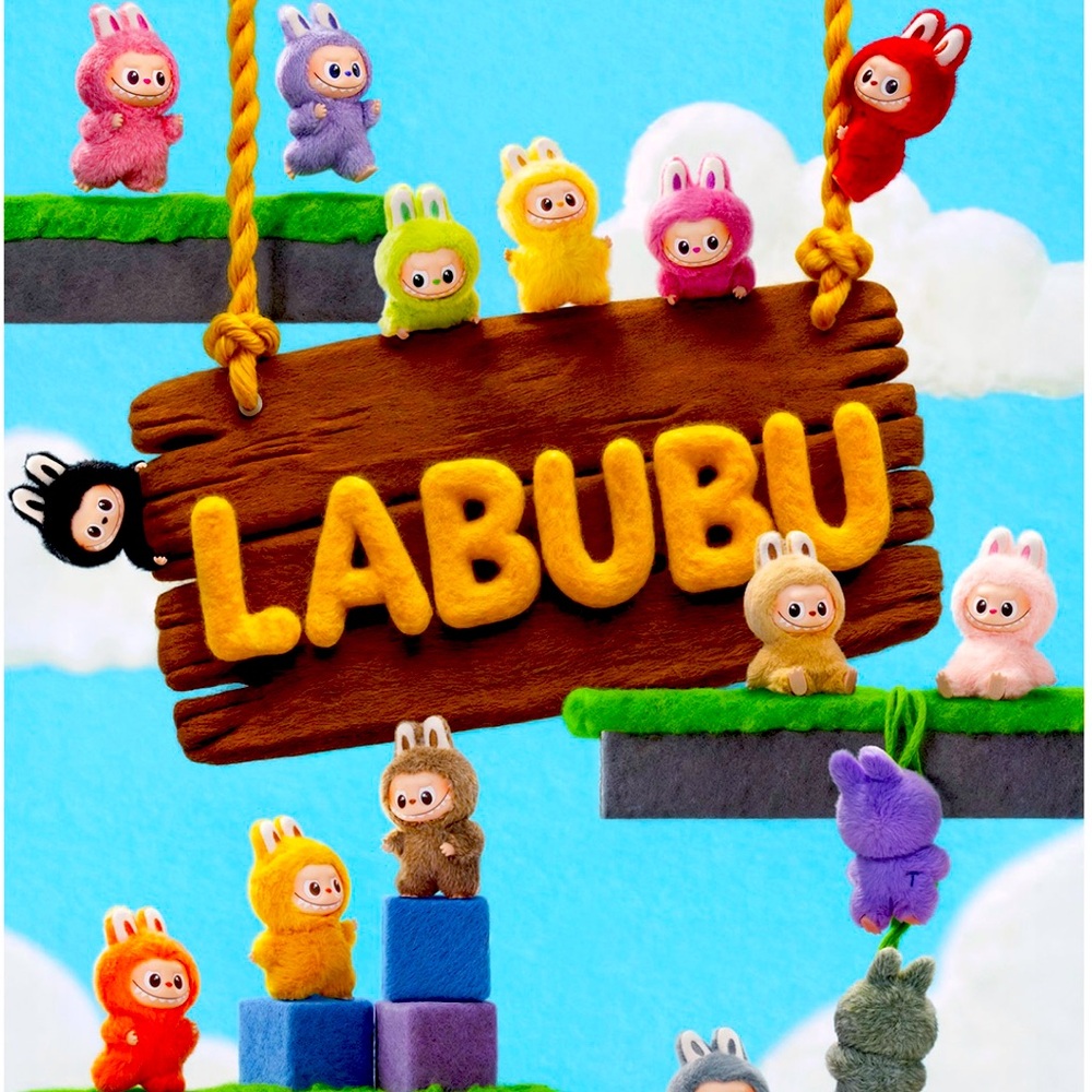 LABUBU PIN FOR LOVE SERIES VINYL PLUSH PENDANT